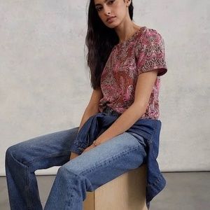 ANTHROPOLOGIE DEMETER PAISLEY TEE